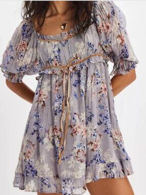 NWOT FREE PEOPLE Marney Mini Dress - Original Combo L